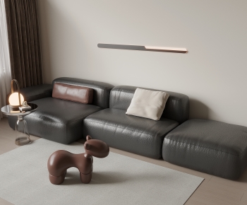 Modern Three-seat Sofa-ID:123419052