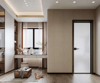 Modern Clothes Storage Area-ID:653217085