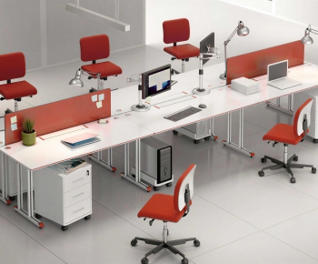Modern Office Desk And Chair-ID:253365045