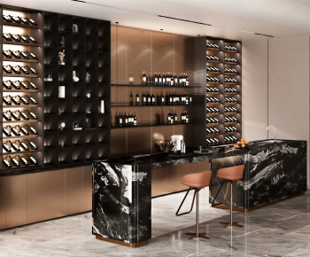 Modern Wine Cellar/Wine Tasting Room-ID:912317998