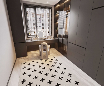 Modern Clothes Storage Area-ID:298145067