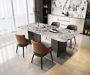 Modern Dining Table And Chairs-ID:190722941