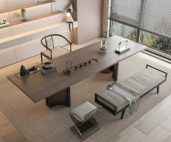 New Chinese Style Tea Tables And Chairs-ID:841100931