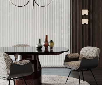 Modern Dining Table And Chairs-ID:640990972