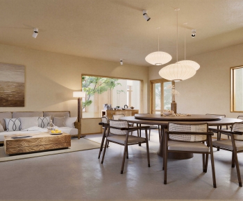 Wabi-sabi Style Dining Room-ID:172827964