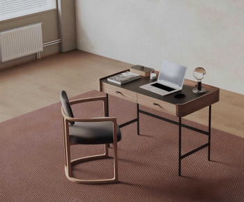 Modern Computer Desk And Chair-ID:725770953