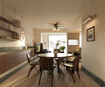 Wabi-sabi Style Dining Room-ID:948479217