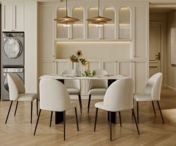 Modern Dining Table And Chairs-ID:323447942