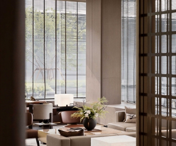 New Chinese Style A Living Room-ID:177090231