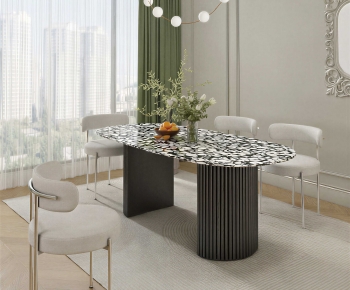 Modern Dining Table And Chairs-ID:737845908