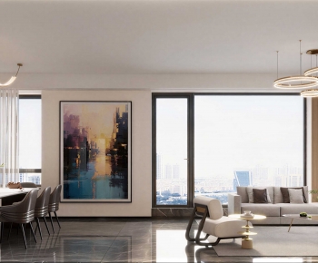 Modern A Living Room-ID:302341944