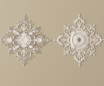 European Style Plaster Carved Top Plate-ID:313090095