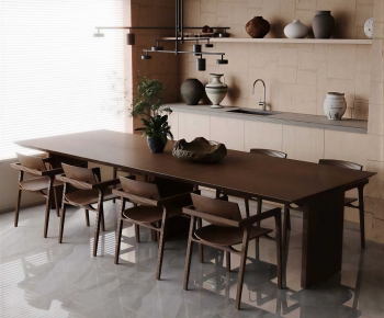 Modern Dining Table And Chairs-ID:285274035