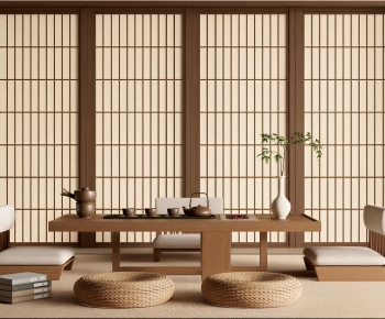 Japanese Style Tea Tables And Chairs-ID:520622971