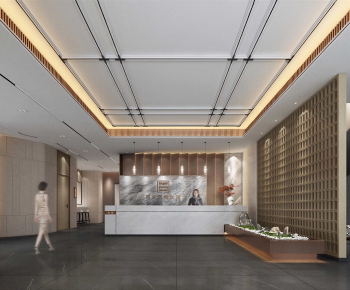 New Chinese Style Real Estate Sales Office-ID:603218089