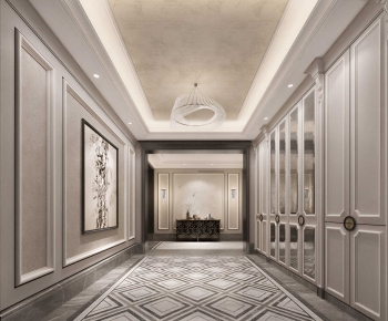 New Chinese Style Hallway-ID:970691921