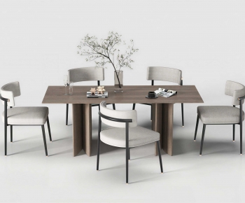 Modern Dining Table And Chairs-ID:673652894