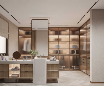 Modern Clothes Storage Area-ID:752799034