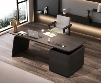 Modern Office Desk And Chair-ID:767967943
