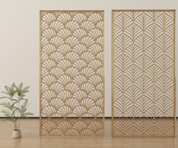 New Chinese Style Metal Screen Partition-ID:795702935