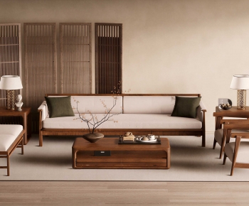 New Chinese Style Sofa Combination-ID:336560965