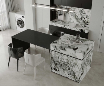 Modern Dining Table And Chairs-ID:195569995