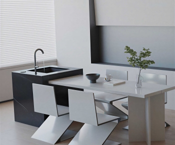 Modern Dining Table And Chairs-ID:567434075