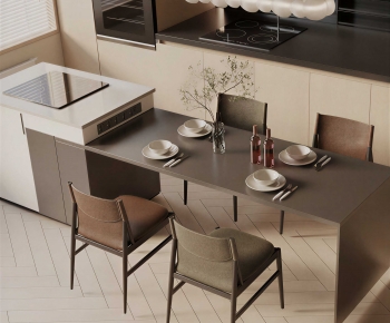 Modern Dining Table And Chairs-ID:211338045