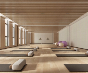 Modern Yoga Room-ID:624546054