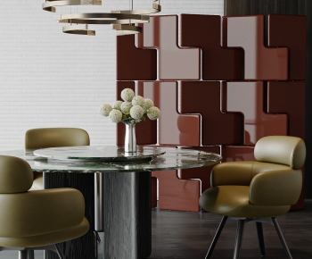 Modern Dining Table And Chairs-ID:391304026