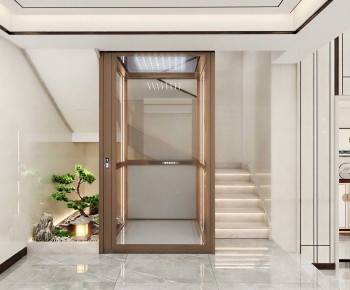 New Chinese Style Stairwell-ID:532728913