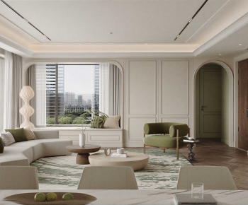 Simple European Style A Living Room-ID:942562105