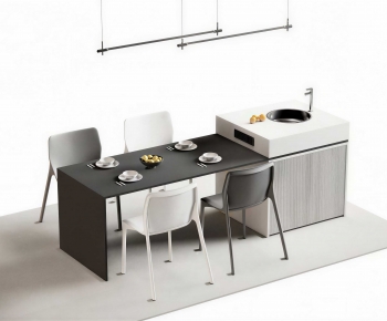 Modern Dining Table And Chairs-ID:695275074