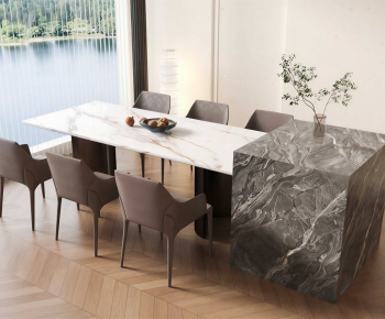 Modern Dining Table And Chairs-ID:416471963