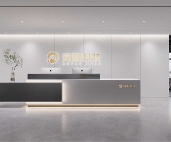 Modern Office Reception Desk-ID:300539971