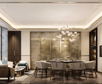 New Chinese Style Dining Room-ID:311858898