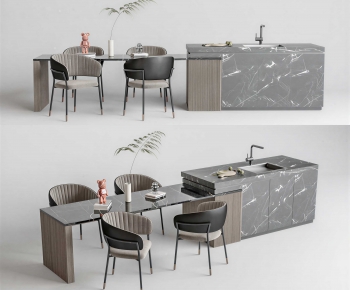 Modern Dining Table And Chairs-ID:308411196