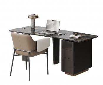 Modern Office Desk And Chair-ID:257638933
