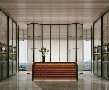 New Chinese Style Lobby Hall-ID:256149054