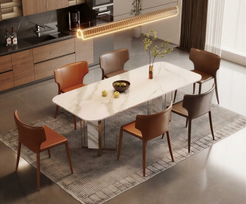 Modern Dining Table And Chairs-ID:664669997