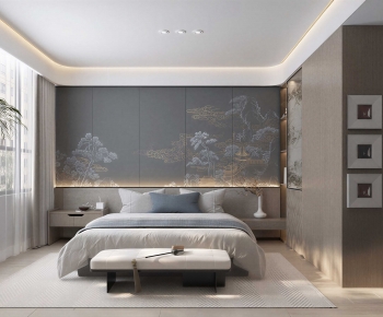 New Chinese Style Bedroom-ID:158189068