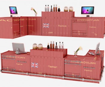 Industrial Style Reception Desk-ID:474363092