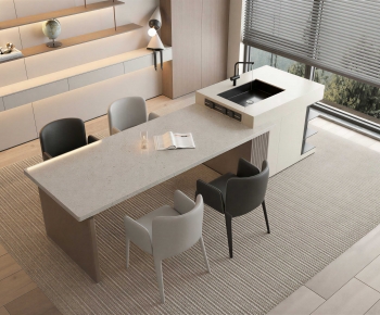 Modern Dining Table And Chairs-ID:545625937