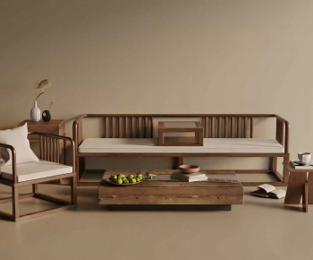 New Chinese Style Sofa Combination-ID:764357091