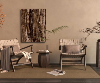 Wabi-sabi Style Lounge Chair-ID:587637905