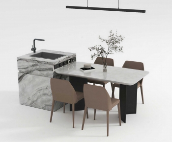 Modern Dining Table And Chairs-ID:730298046