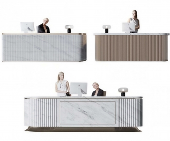 Modern Reception Desk-ID:534338954