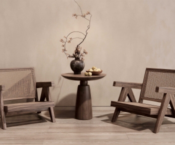 Wabi-sabi Style Lounge Chair-ID:849605088