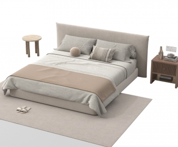 Modern Double Bed-ID:136641984
