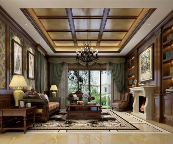 European Style A Living Room-ID:675138954